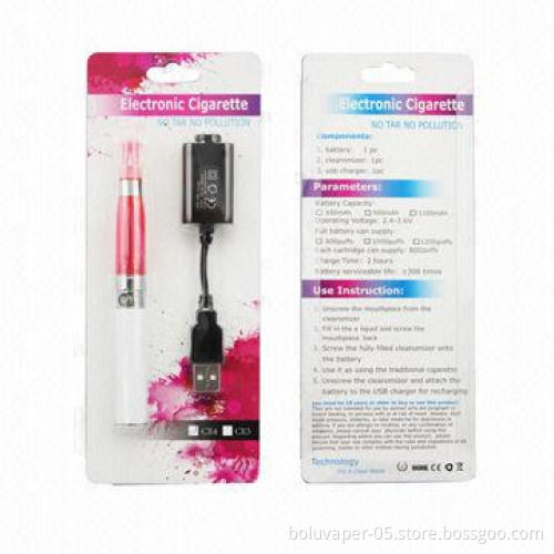 eGo-CE4/5/6 E-cigarettes for Women, 2.4 to 3.6V Operating Voltage, Comes in Various Sizes